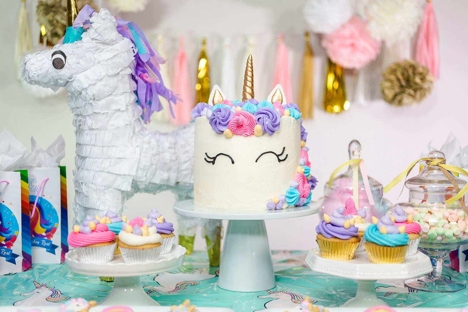 Stick The Horn On The Unicorn Game For 12 Guests Girls Birthday Party Activity